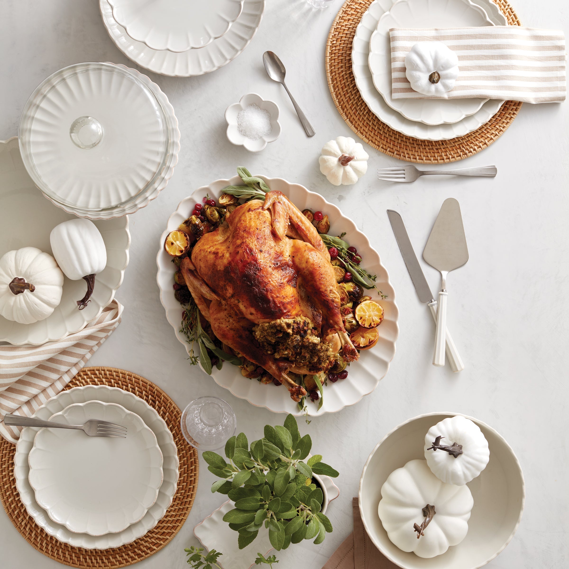 Lenox Westmore French Perle Scallop White 12-Piece Dinnerware Set - Image 5