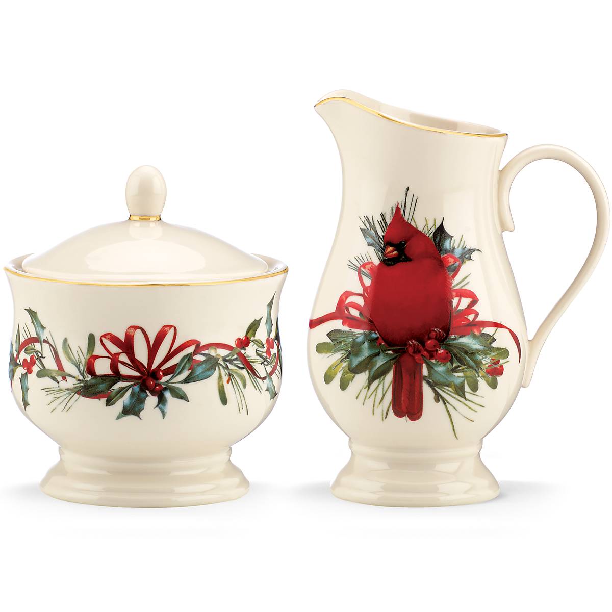 Lenox Westmore Winter Greetings Sugar & Creamer Set - Image 2