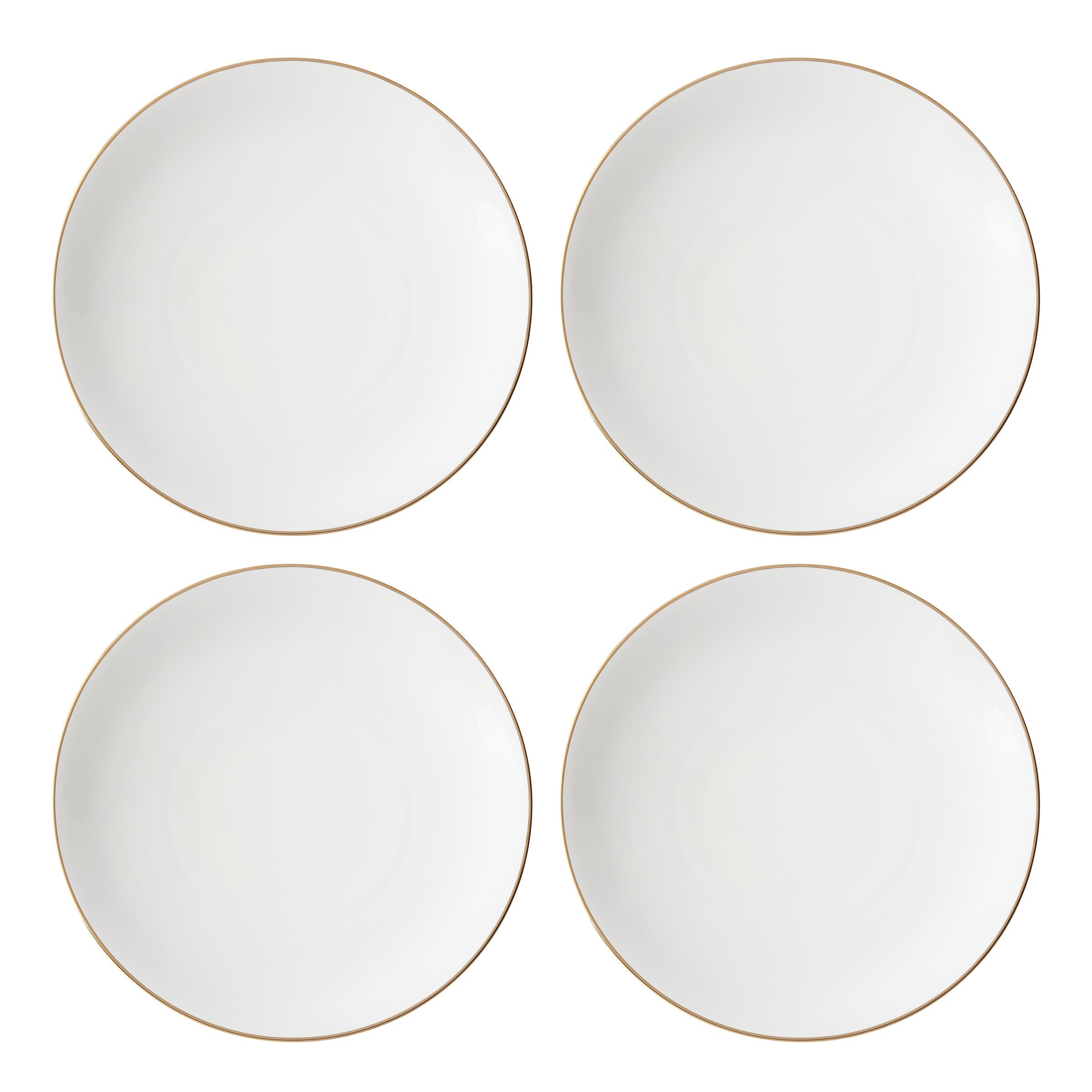 Lenox Westmore Trianna White Coupe Dinner Plates, Set of 4