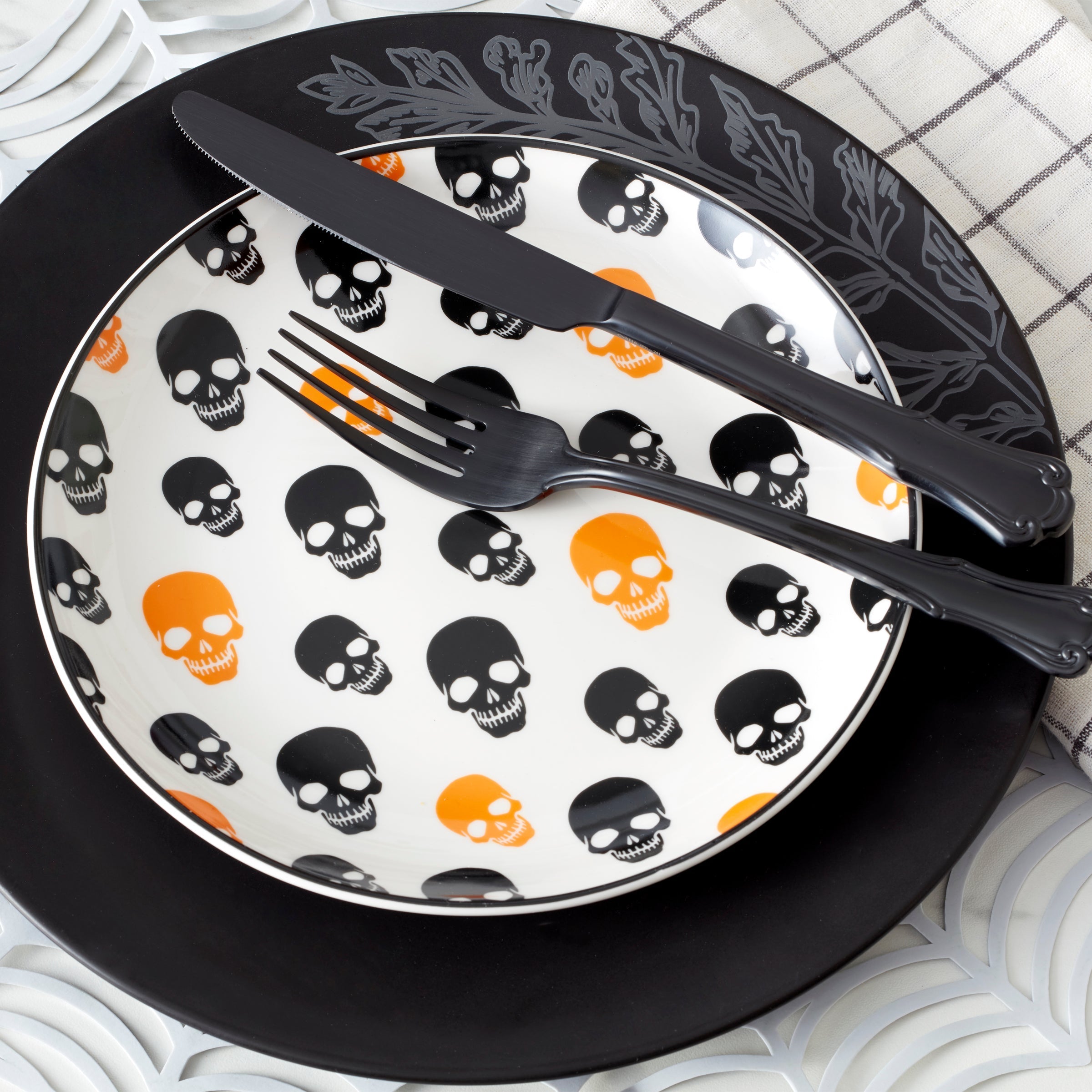 Lenox Westmore Vintro Halloween Accent Plates, Set of 4 - Image 3
