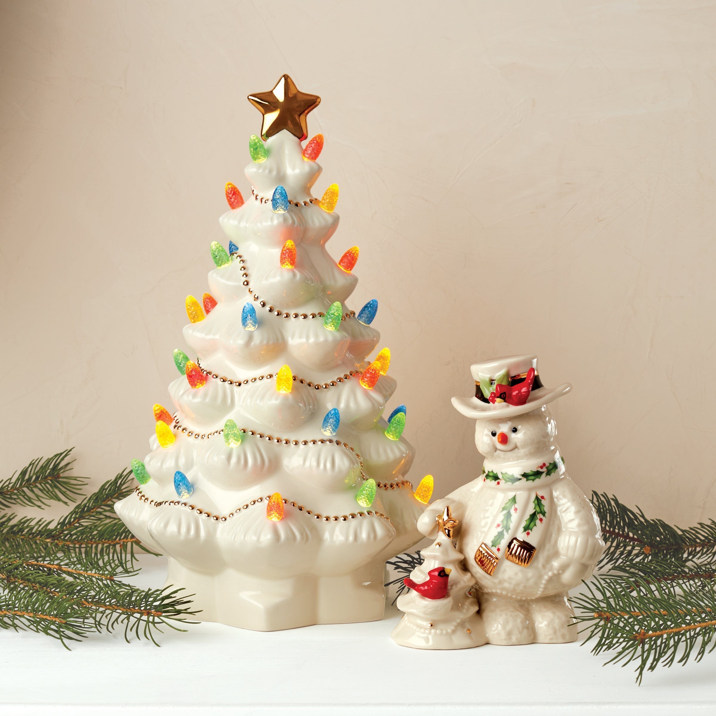 Lenox Westmore Treasured Traditions Ivory Lit Tree - Image 3