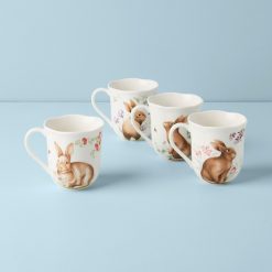 Alternative view of Lenox Westmore Butterfly Meadow Bunny Mugs, Set of 4
