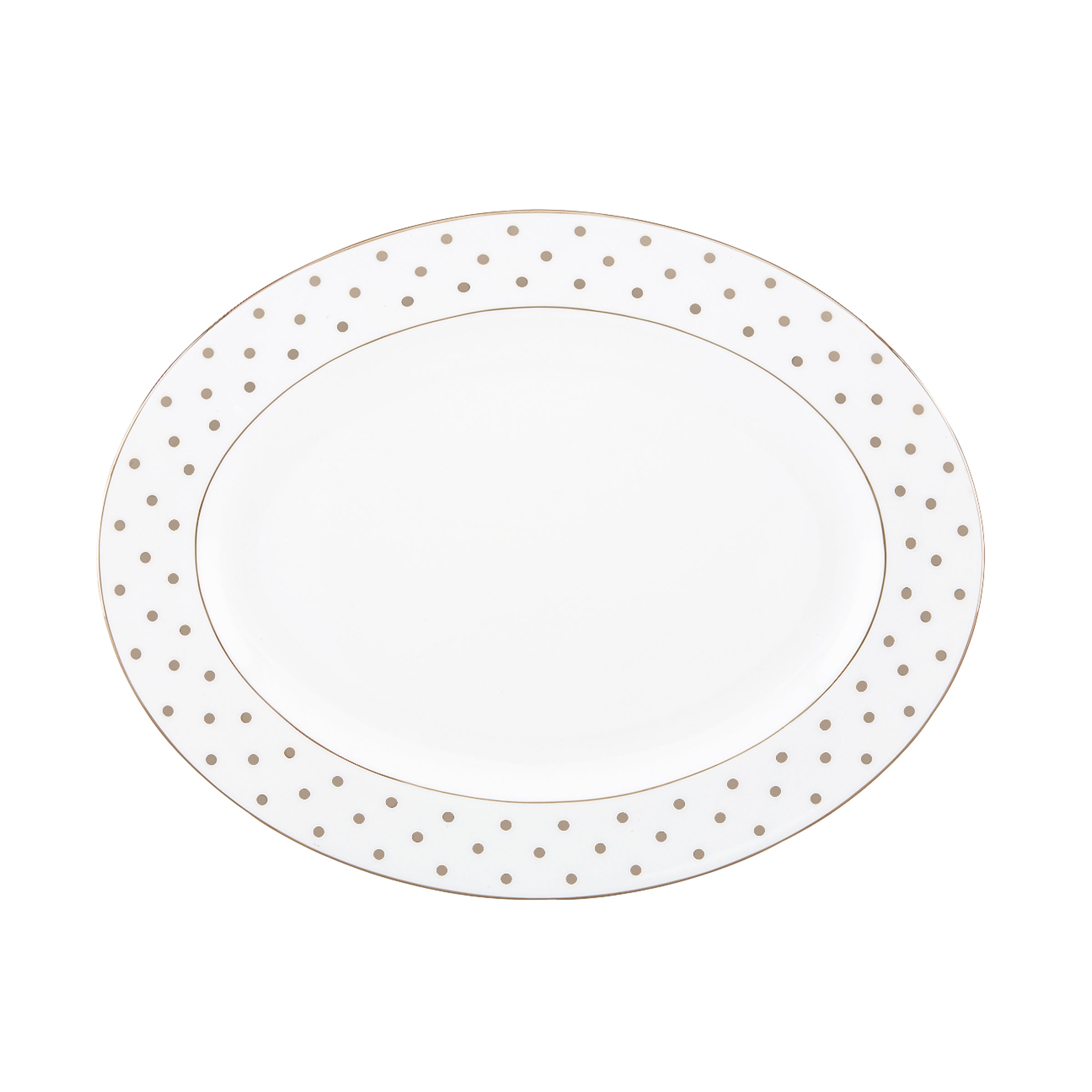 Lenox Westmore Larabee Road Platinum Oval Platter