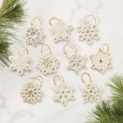Alternative view of Lenox Westmore Snowflake 10-Piece Mini Ornament Set
