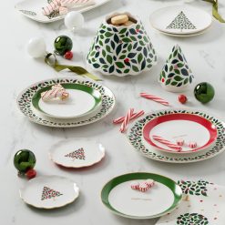 Alternative view of Lenox Westmore Evergreen Rim Accent Plates, Set of 4