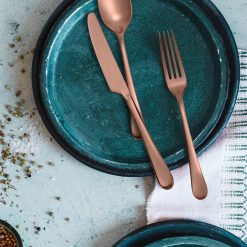 Alternative view of Lenox Westmore Mirabella Copper Titanium Satin 20-Piece Flatware Set