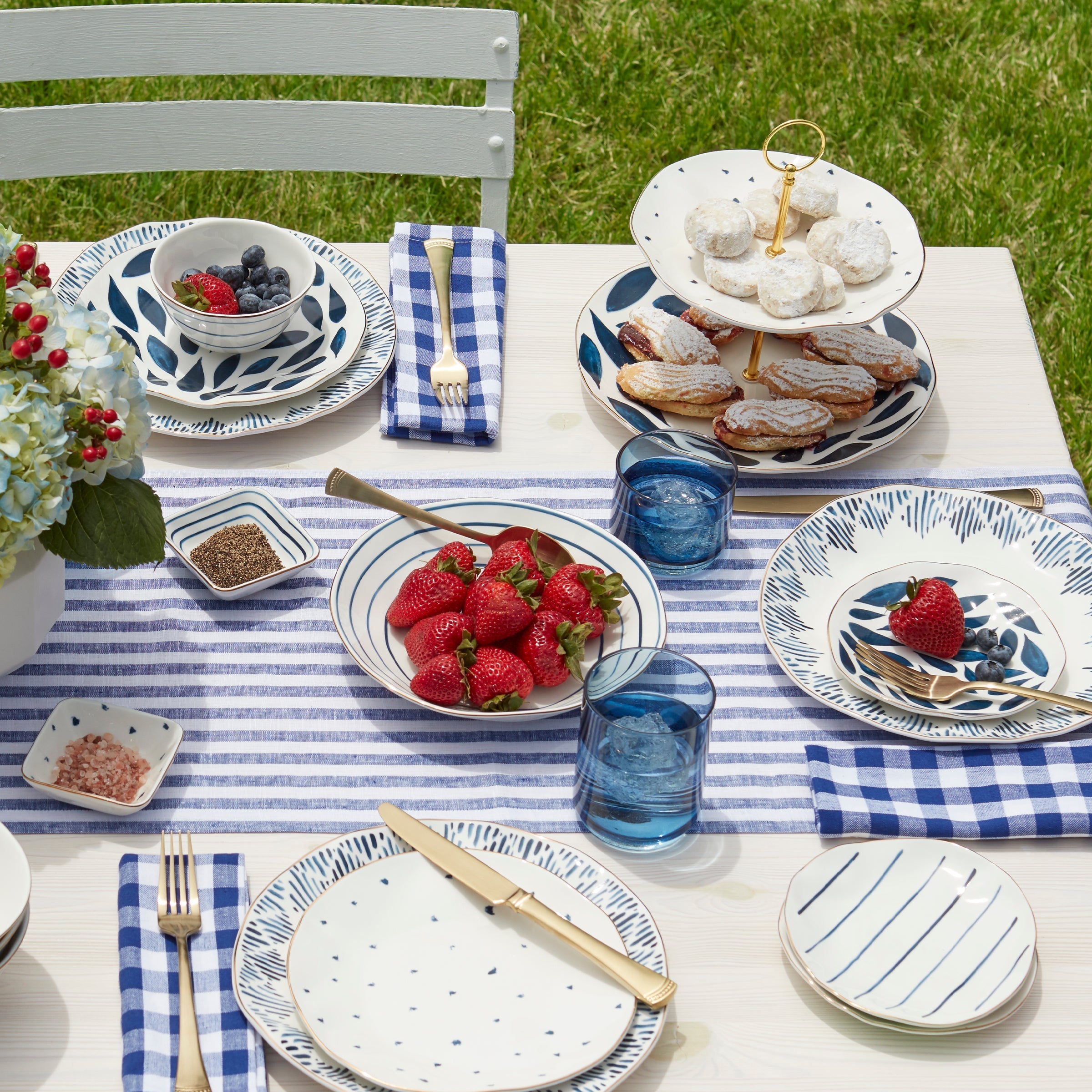 Lenox Westmore Blue Bay Tidbit Plates, Set of 4 - Image 2