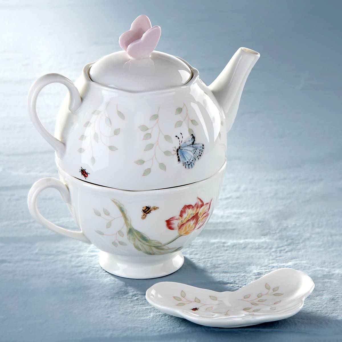 Lenox Westmore Butterfly Meadow 3-Piece Tea Set - Image 5