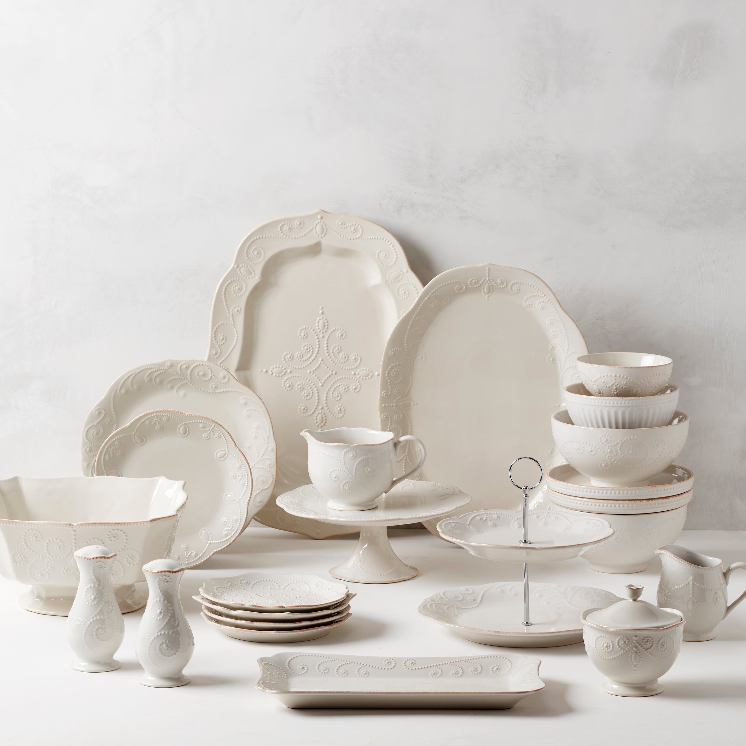 Lenox Westmore French Perle White Salt & Pepper Set - Image 2