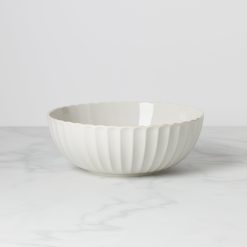 Lenox Westmore French Perle Scallop White Serving Bowl