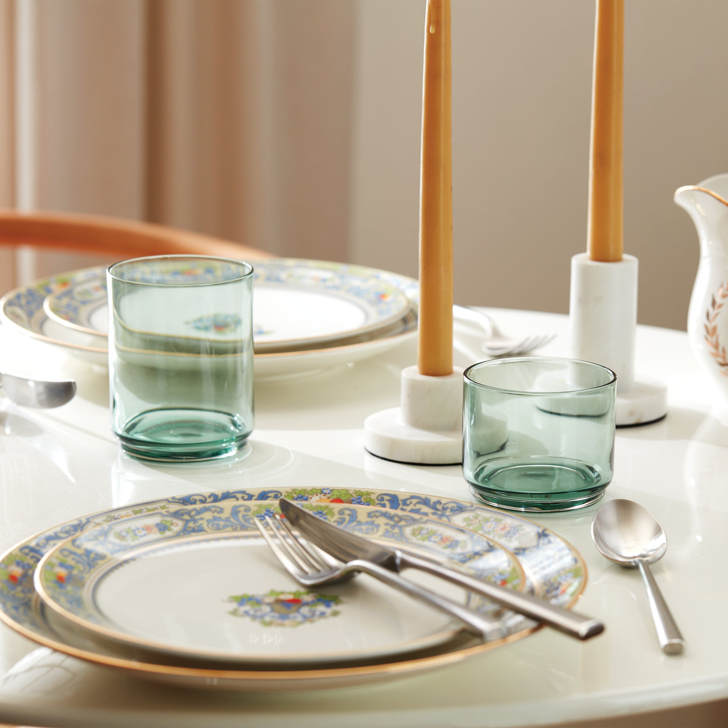 Lenox Westmore Tuscany Classics Stackable Green Short Glasses, Set of 4 - Image 8