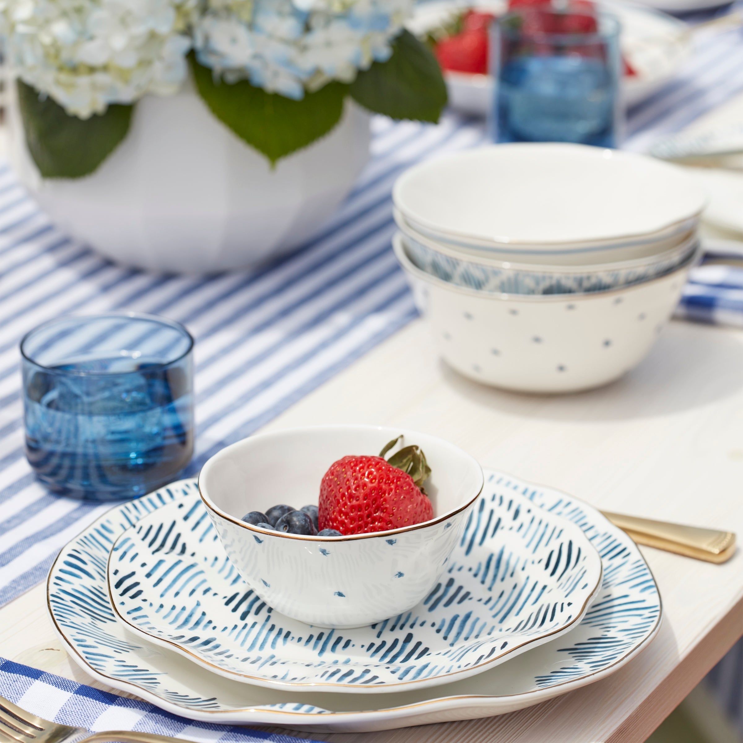 Lenox Westmore Blue Bay Dessert Bowls, Set of 4 - Image 3