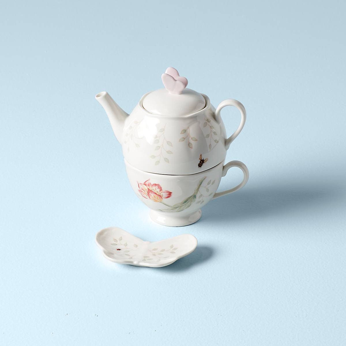 Lenox Westmore Butterfly Meadow 3-Piece Tea Set