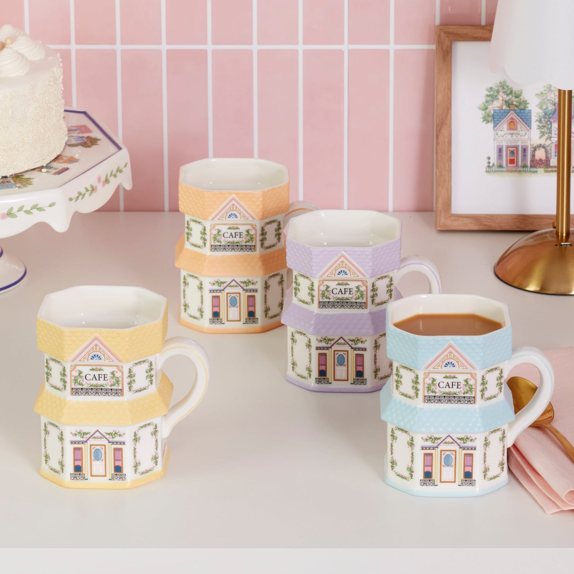 Lenox Westmore Lenox Spice Village Mugs, Set of 4 - Image 3