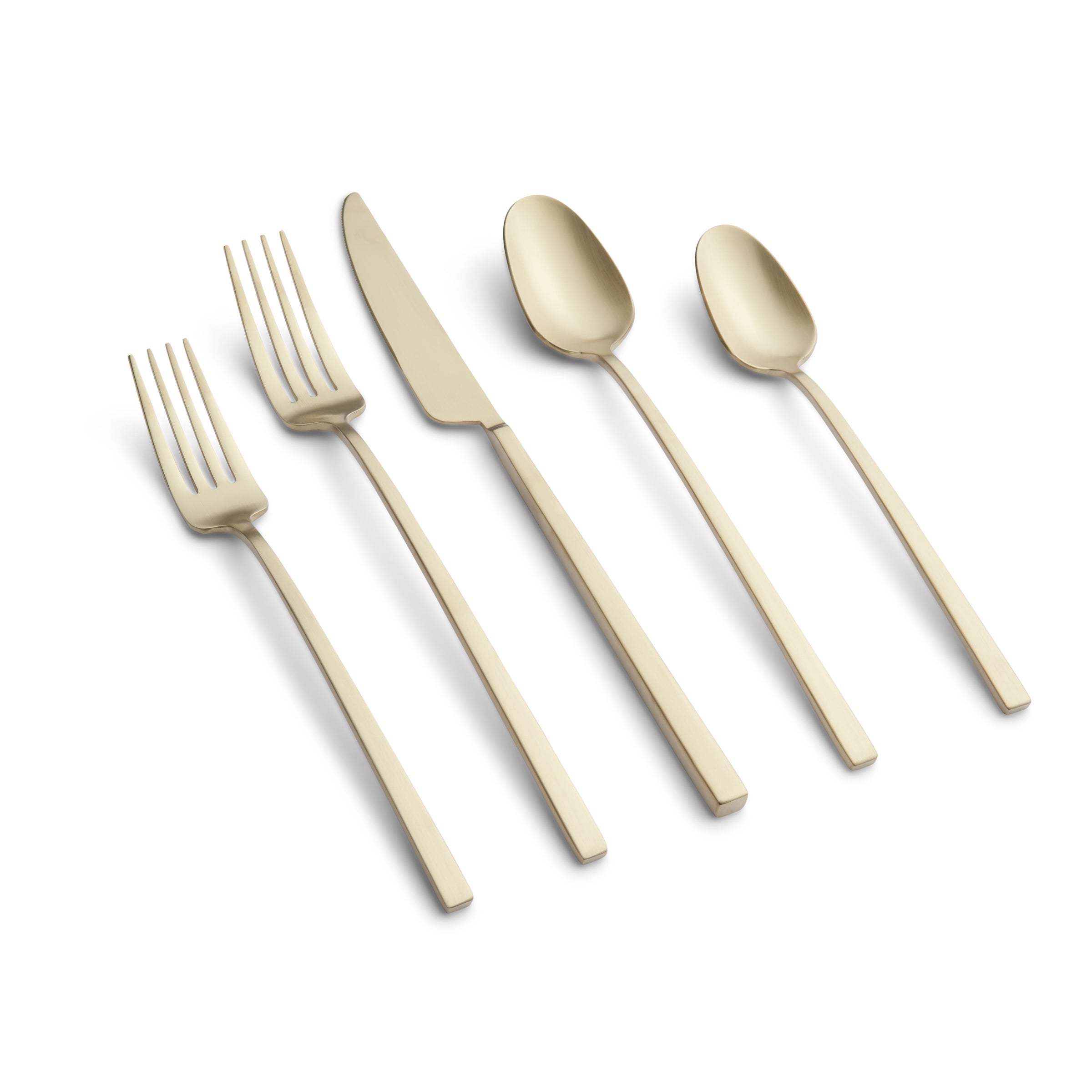 Lenox Westmore Damaris Champagne Satin 20-Piece Flatware Set - Image 3