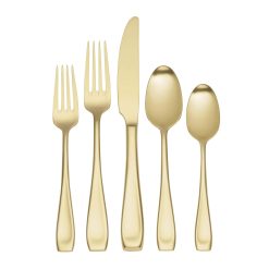 Lenox Westmore Moda Champagne Satin 20- Piece Flatware Set