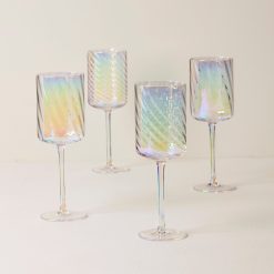 Lenox Westmore Tuscany Classics Iridescent White Wine Glasses, Set of 4