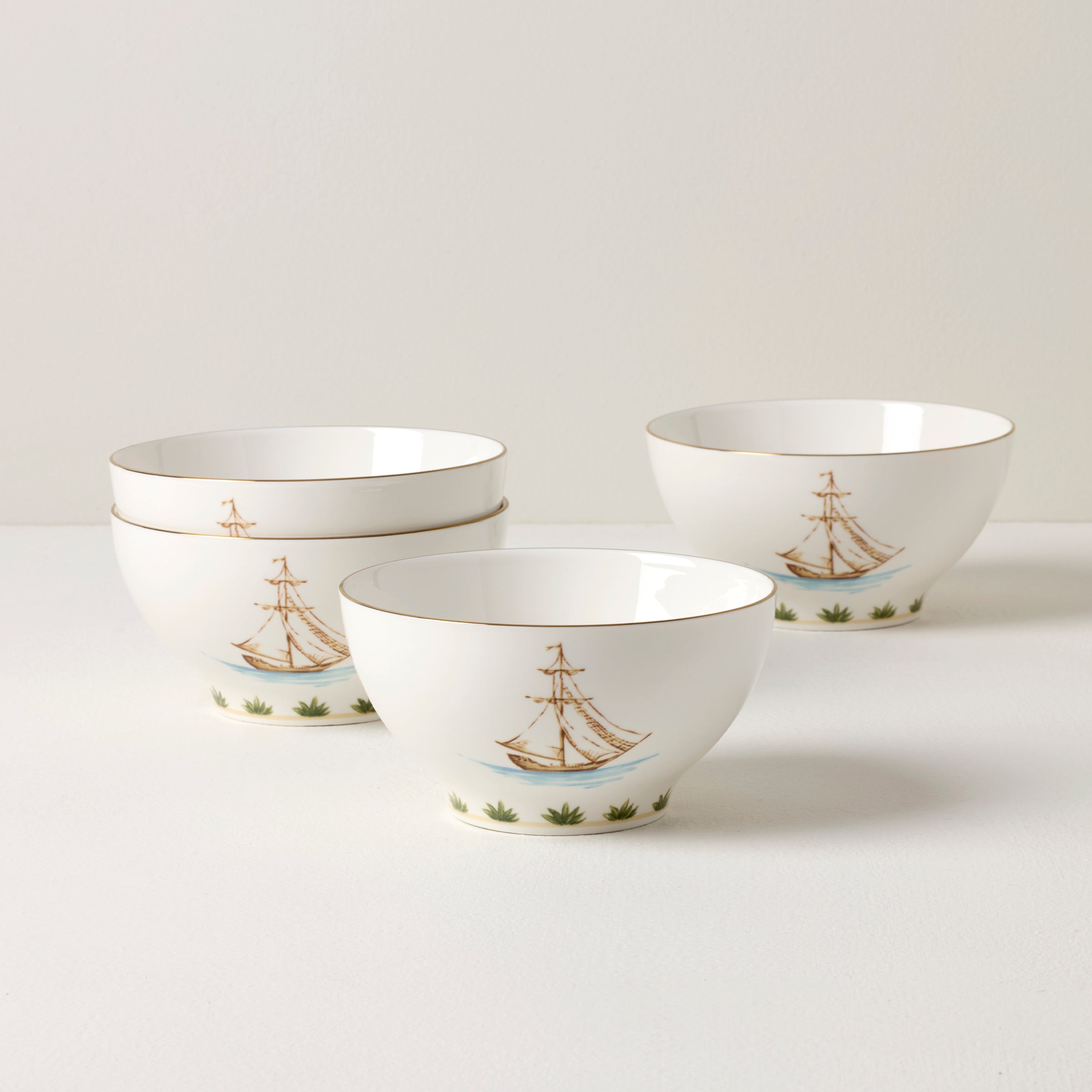 Lenox Westmore British Colonial Tradewind Rice Bowls, Set of 4