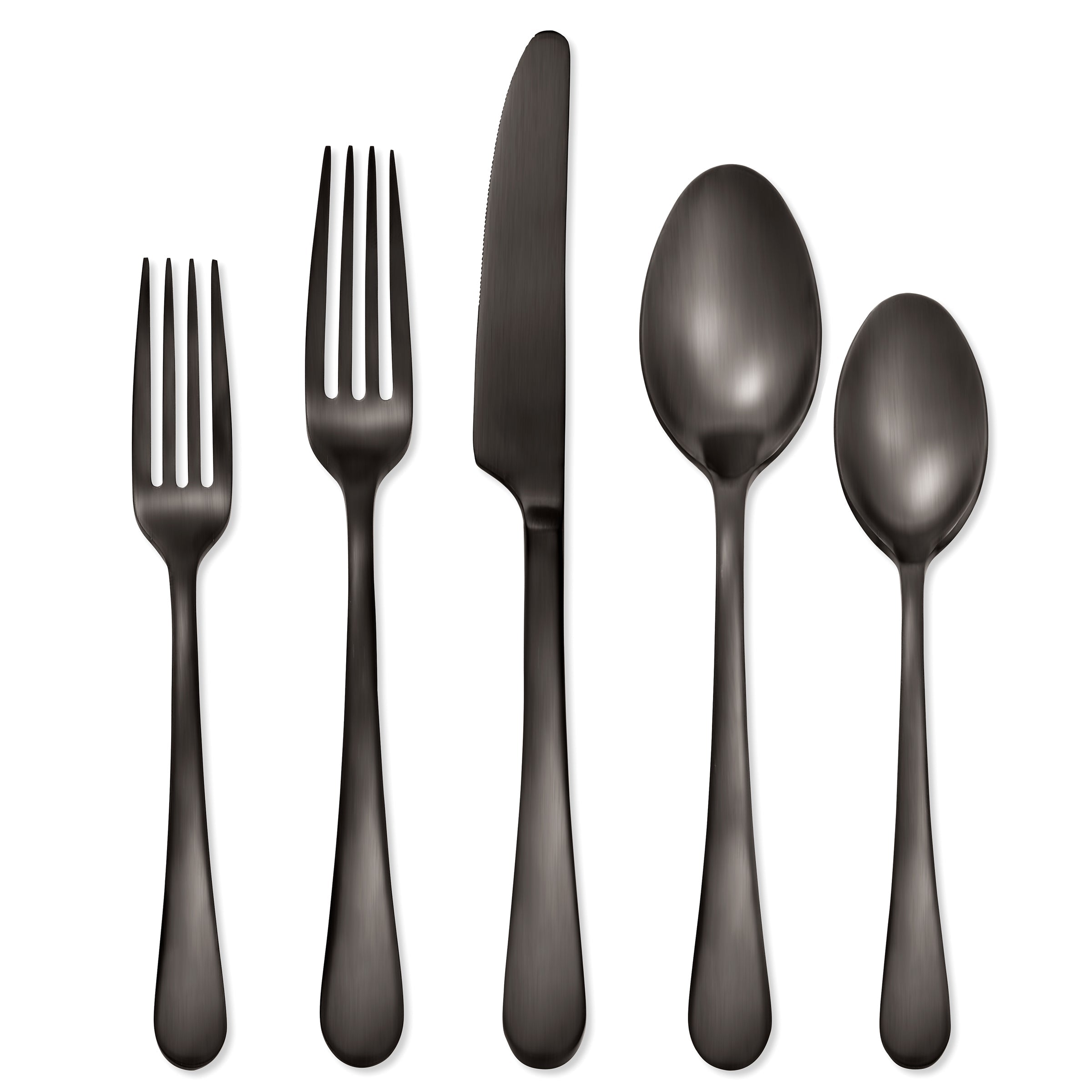 Lenox Westmore Mirabella Gunmetal Satin 30-Piece Flatware Set