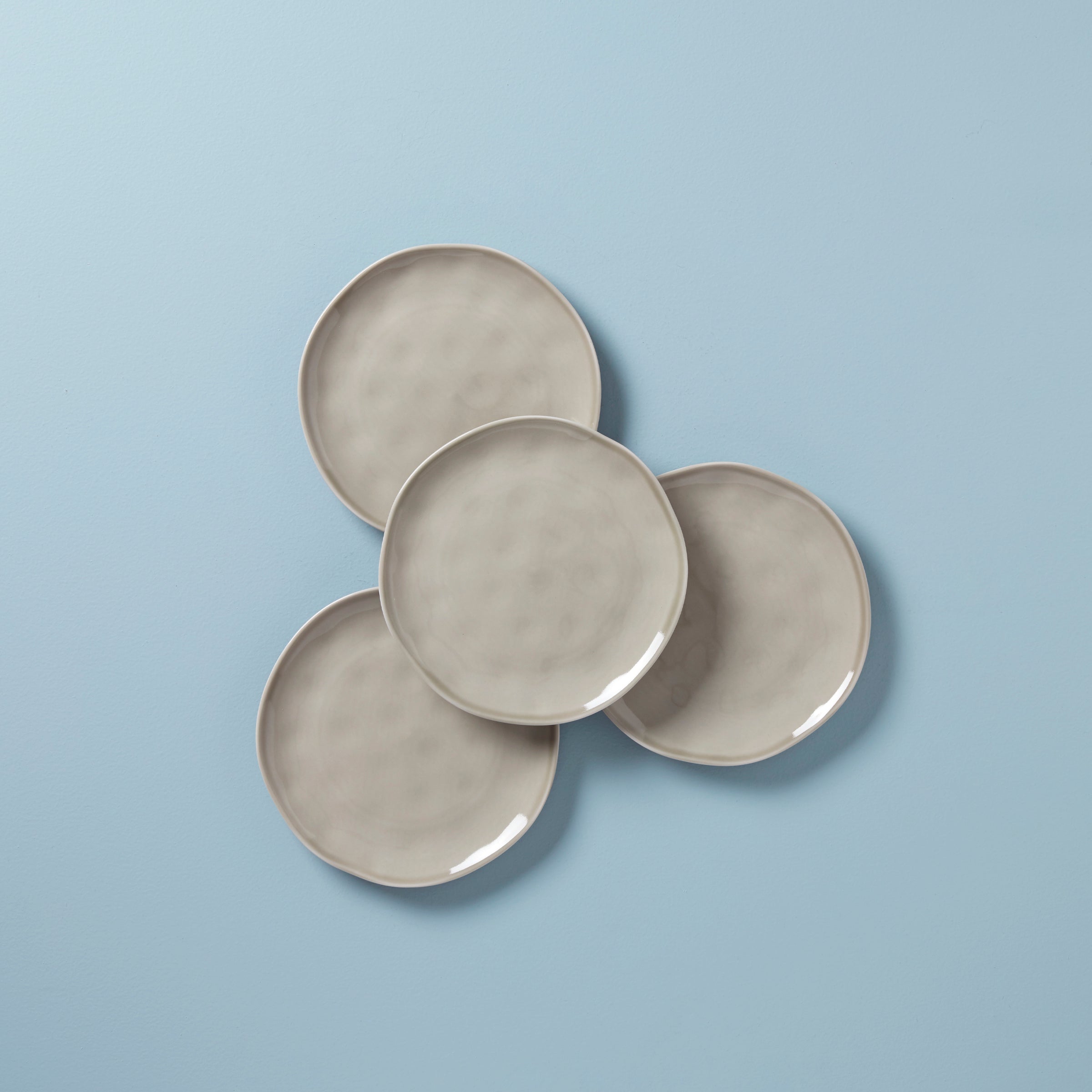 Lenox Westmore Bay Colors Grey Accent Plates, Set of 4