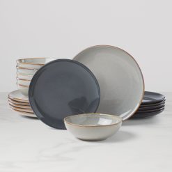 Lenox Westmore Organic Shades Gray 18-Piece Dinnerware Set