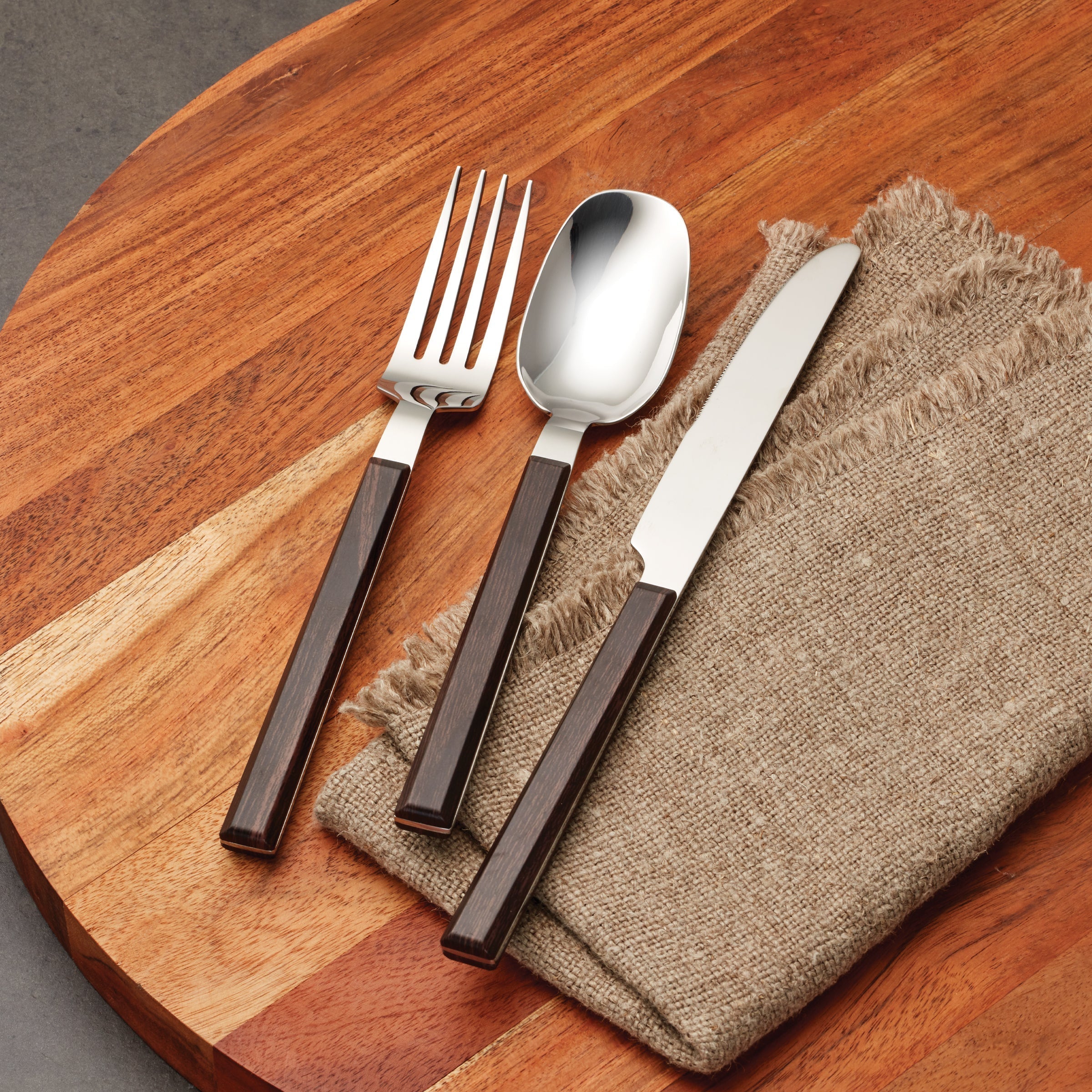 Lenox Westmore Henley Brown 16-Piece Flatware Set - Image 2