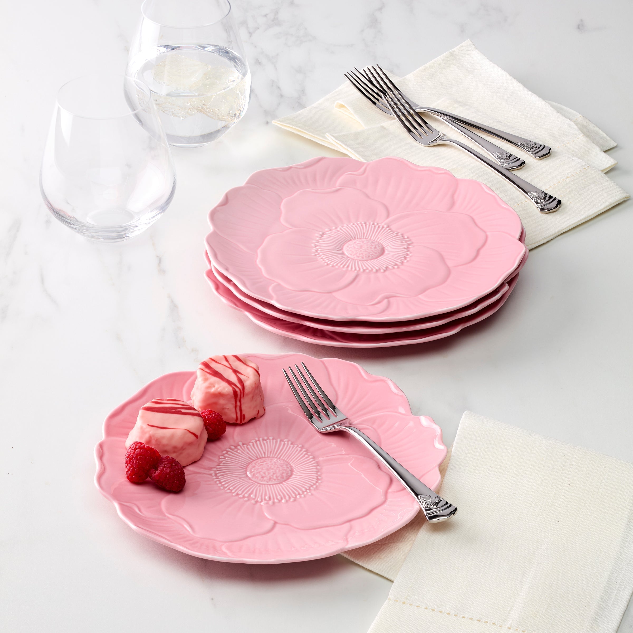 Lenox Westmore Butterfly Meadow Floral Pink Accent Plates, Set of 4 - Image 4