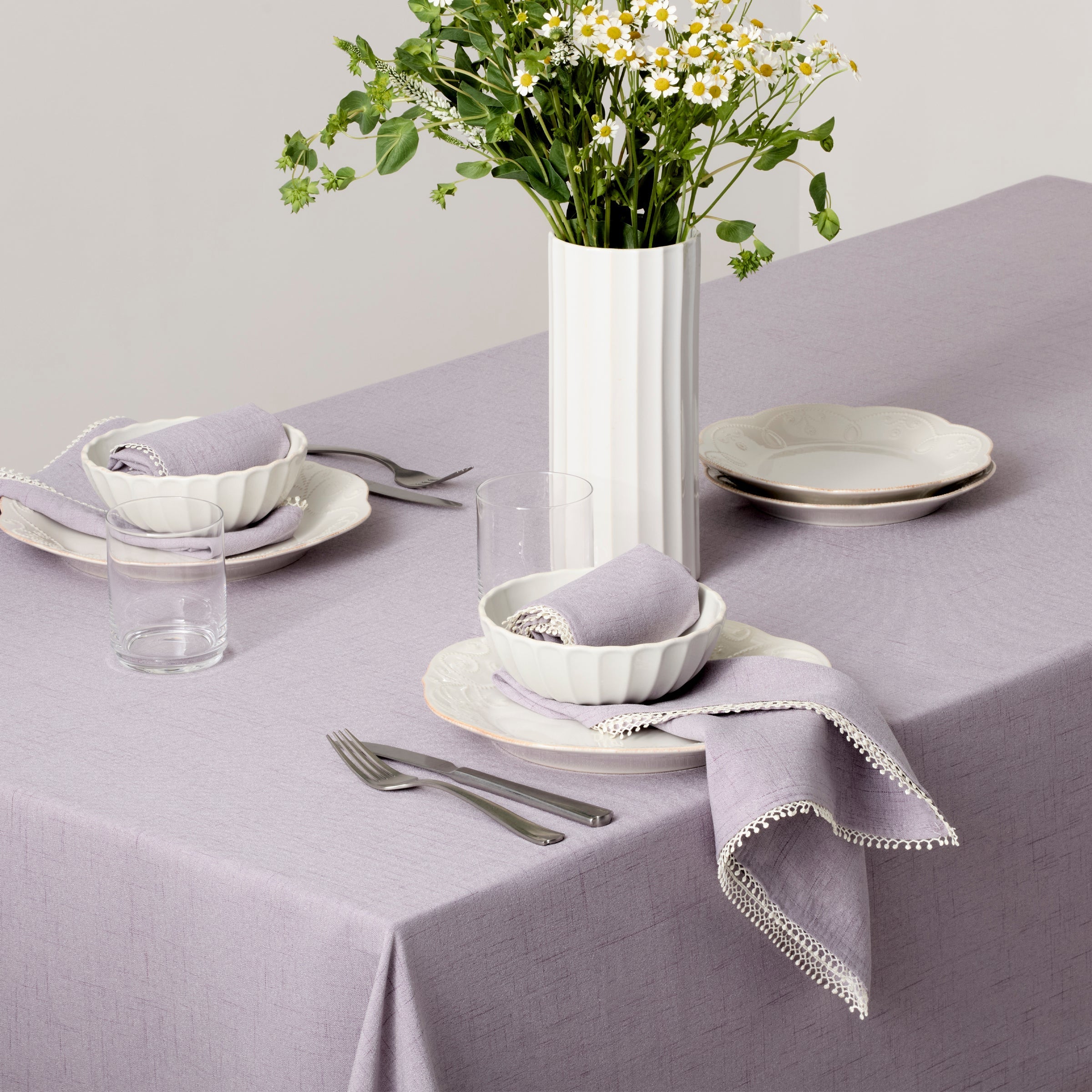 Lenox Westmore French Perle Violet 60x84 Tablecloth - Image 4