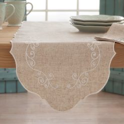 Lenox Westmore French Perle Linen Runner