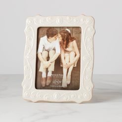 Lenox Westmore French Perle White 5x7 Photo Frame