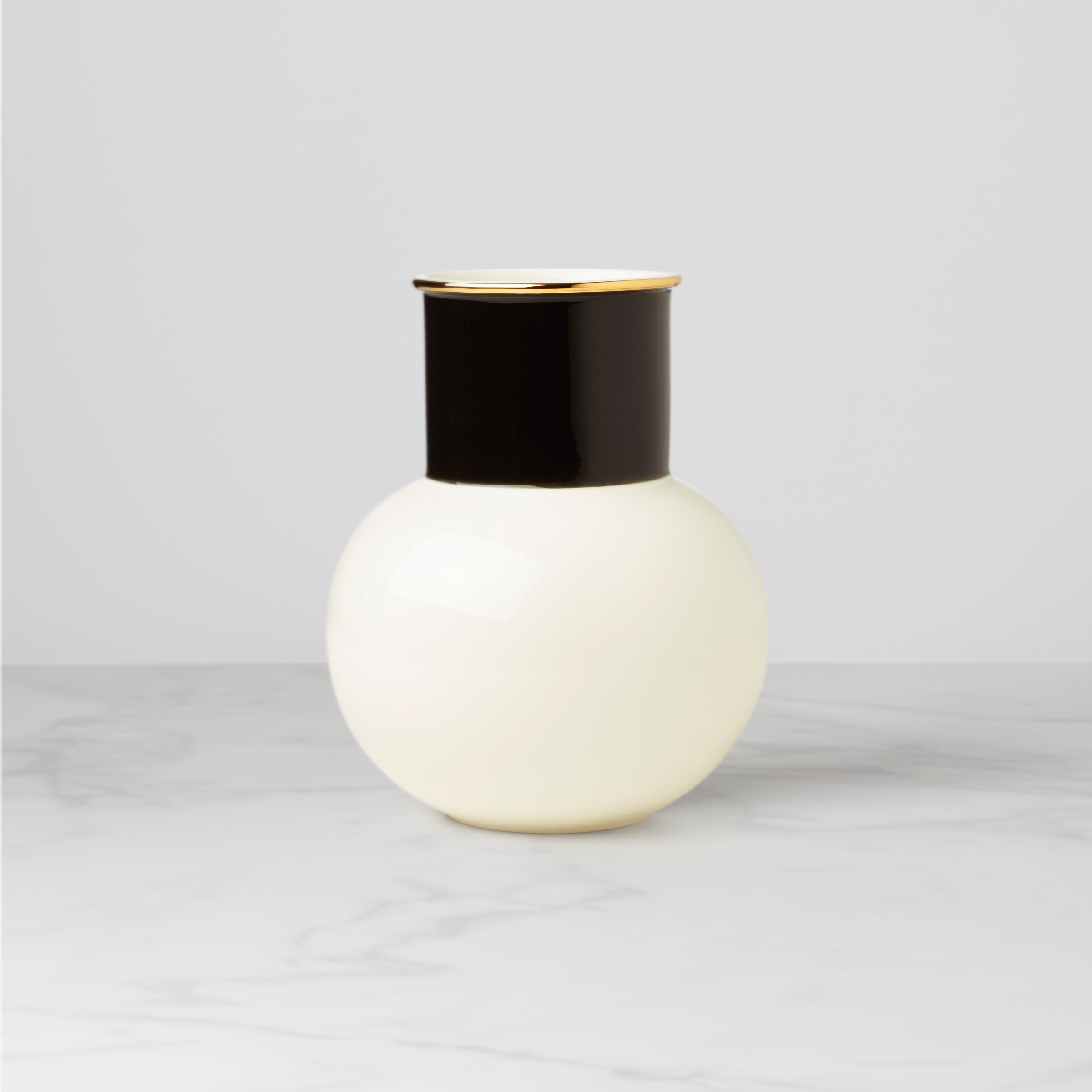 Lenox Westmore Make It Pop White & Black Bouquet Vase