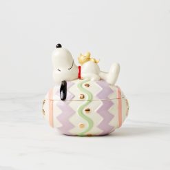 Lenox Westmore Snoopy Easter Covered Candy Dish