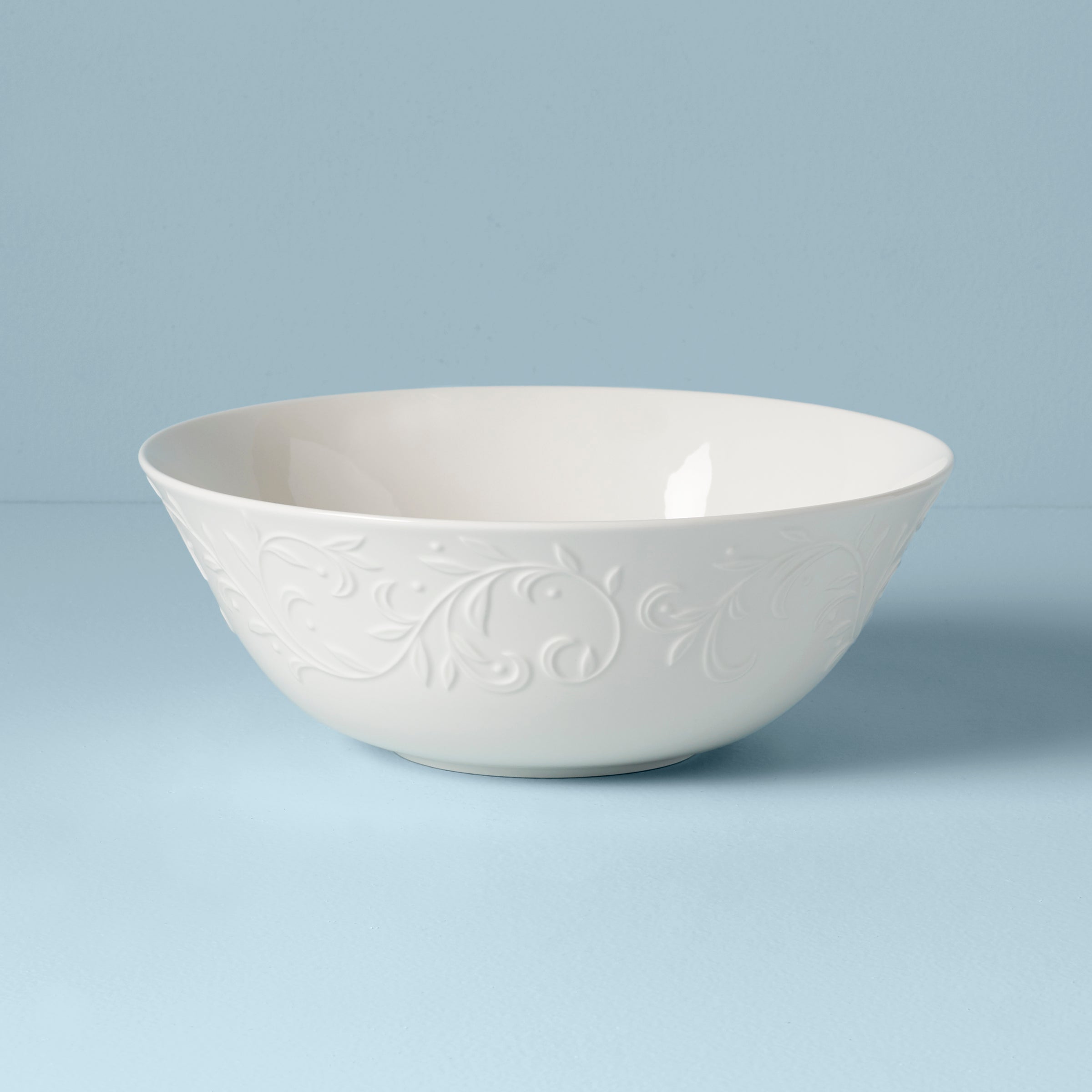 Lenox Westmore Opal Innocence Carved Serving Bowl