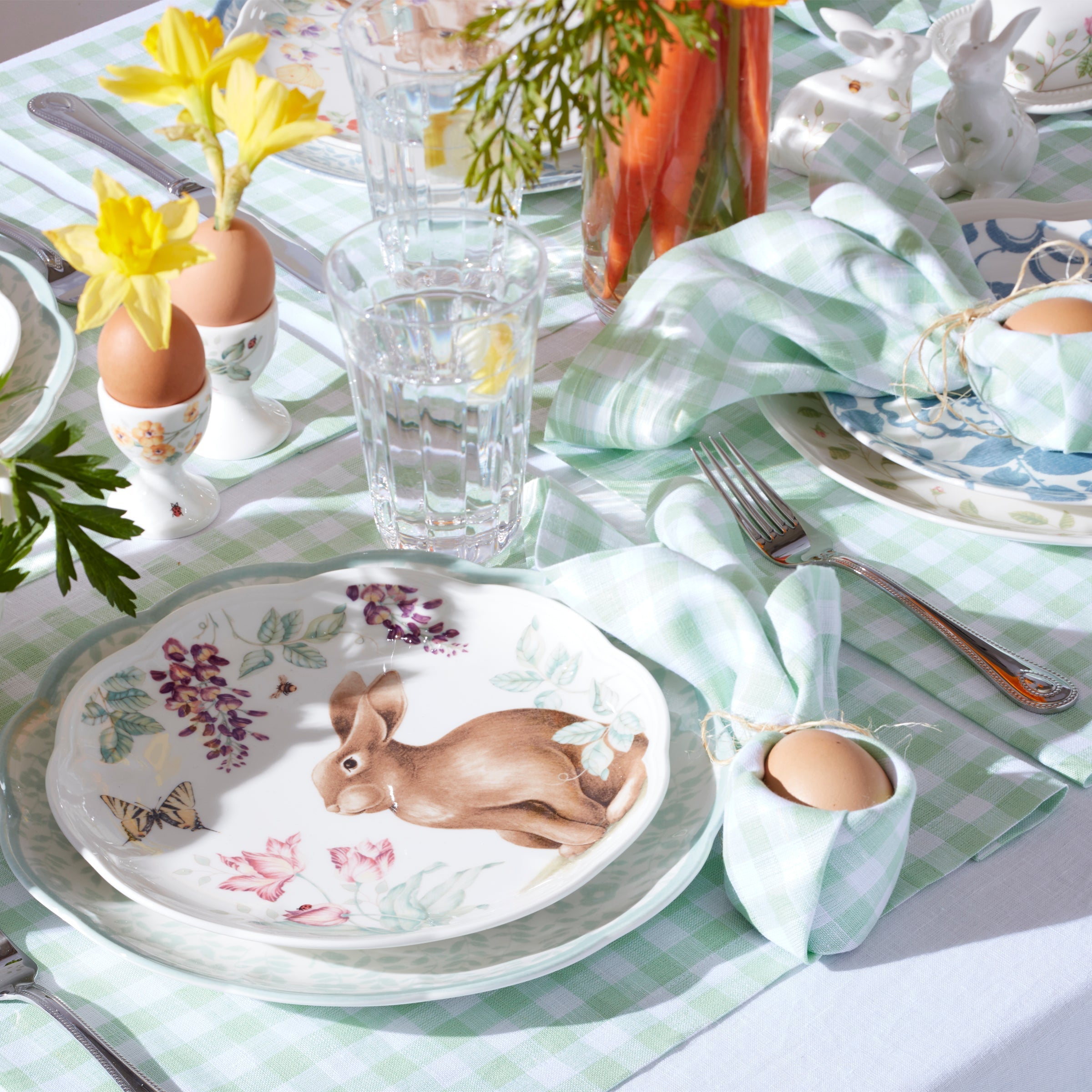 Lenox Westmore Butterfly Meadow Bunny Accent Plates, Set of 4 - Image 5