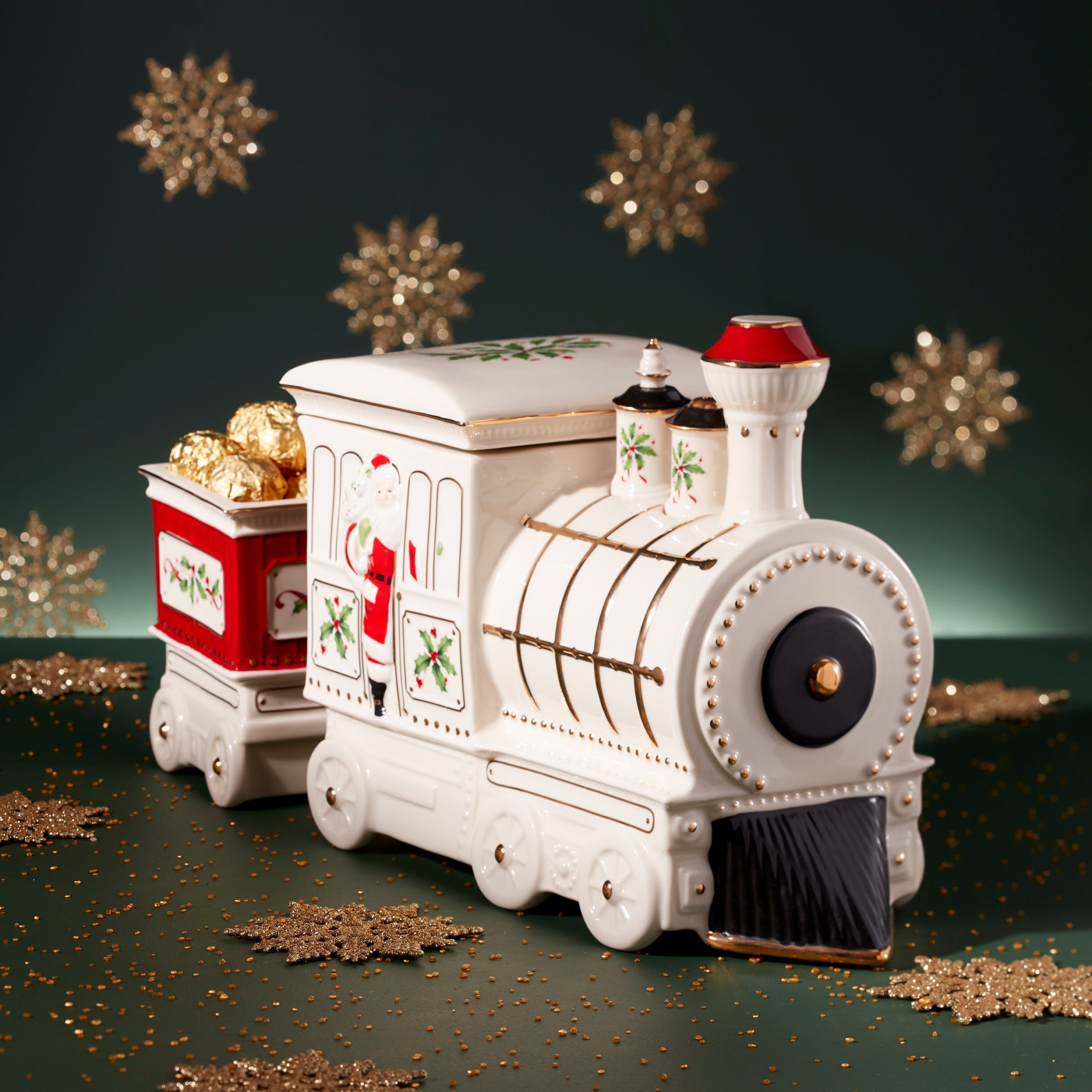 Lenox Westmore Holiday Train 5-Piece Serving Set - Image 3