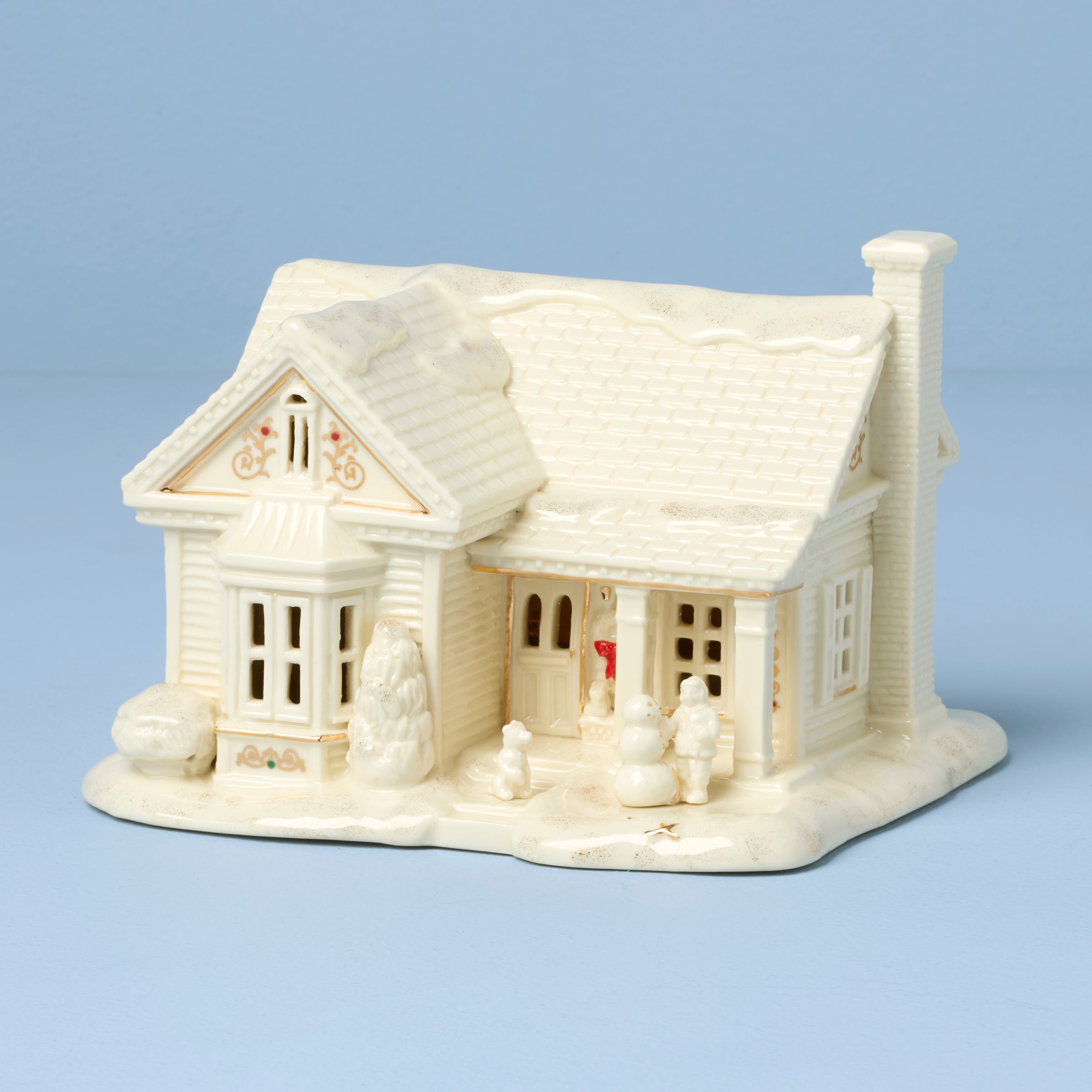 Lenox Westmore Mistletoe Park 3-Piece Lit Figurine Starter Set - Image 2