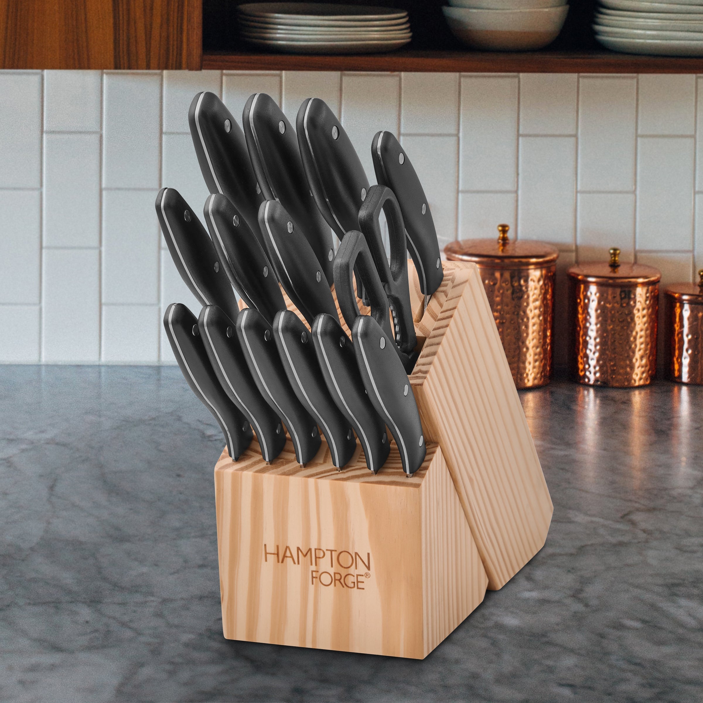 Lenox Westmore Rochester 15-Piece Cutlery Block Set - Image 4
