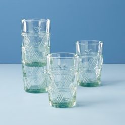 Lenox Westmore Butterfly Meadow Green Tall Glasses, Set of 4