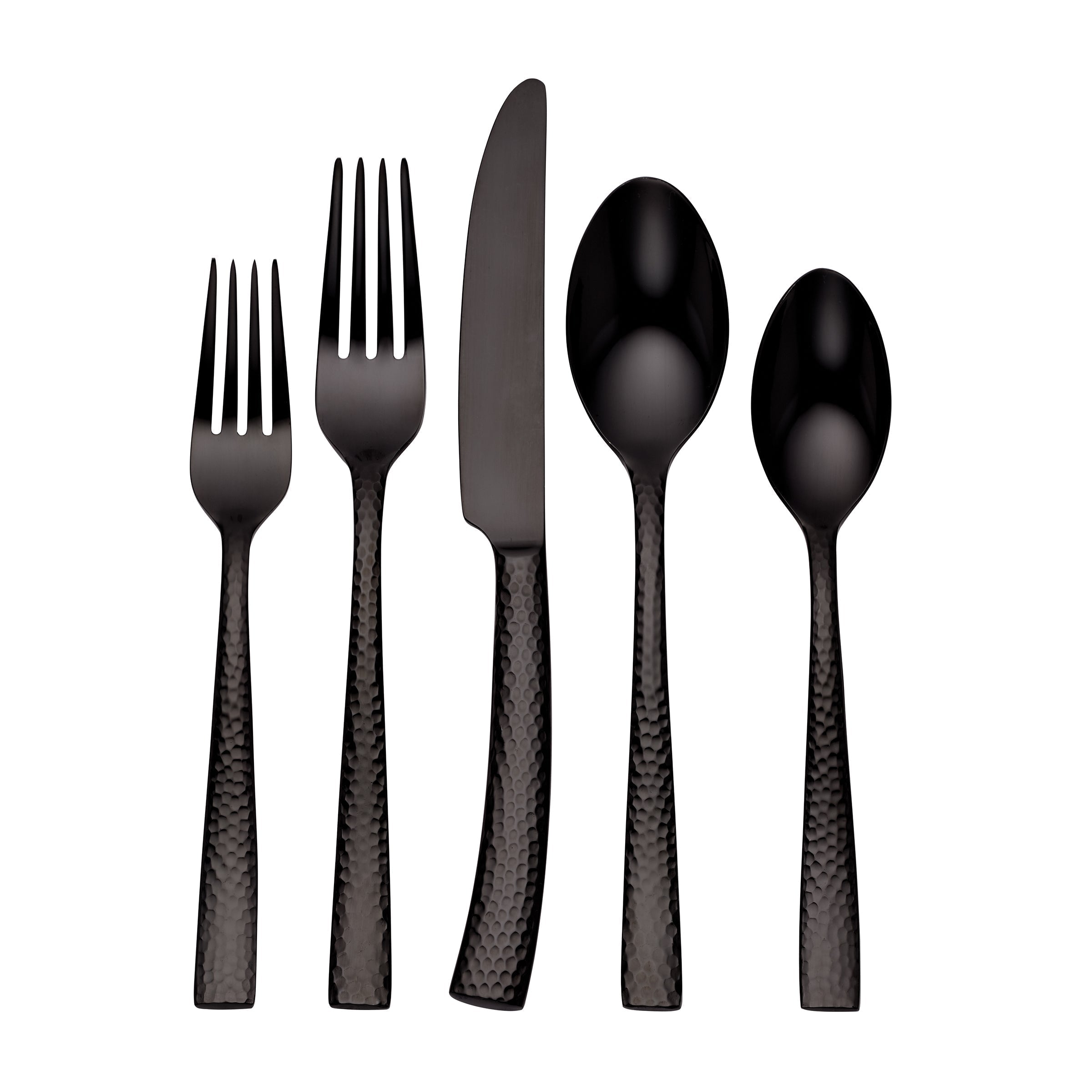 Lenox Westmore Paris Hammered Gunmetal Titanium 20-Piece Flatware Set