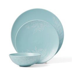 Alternative view of Lenox Westmore Roseto French Blue 12-Piece Dinnerware Set