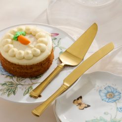 Alternative view of Lenox Westmore Portola Gold Satin 2-Piece Dessert Set