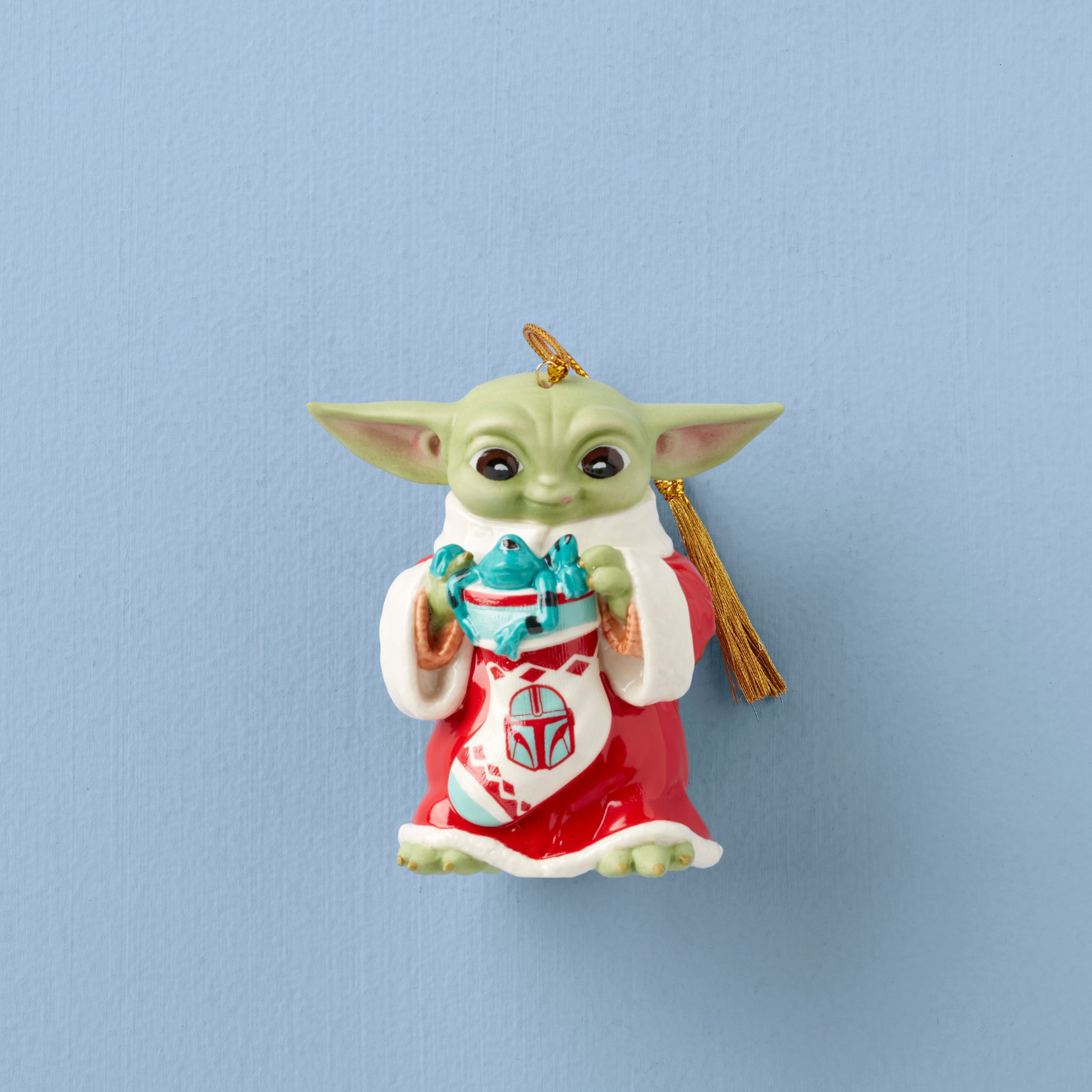Lenox Westmore Holiday Grogu with Stocking Ornament - Image 2