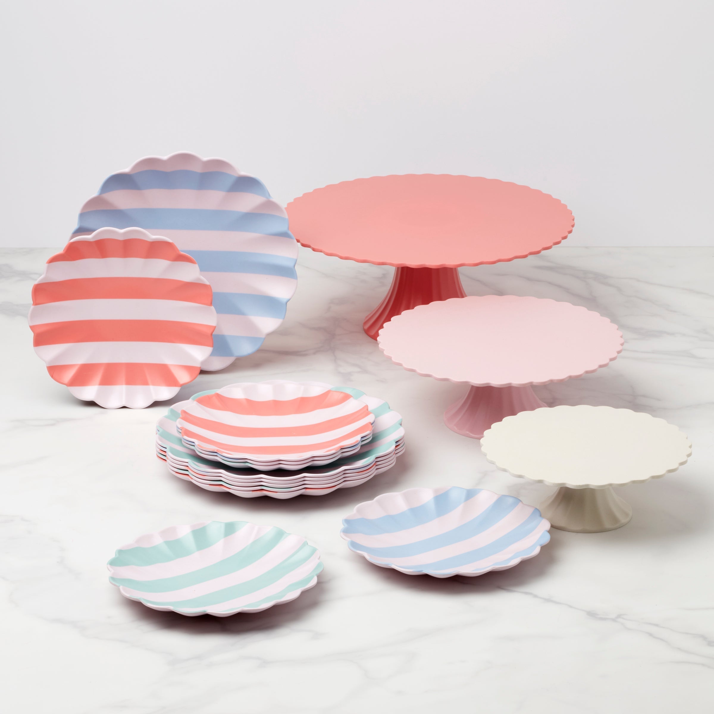 Lenox Westmore Bamboo Pink Medium Cake Stand - Image 5