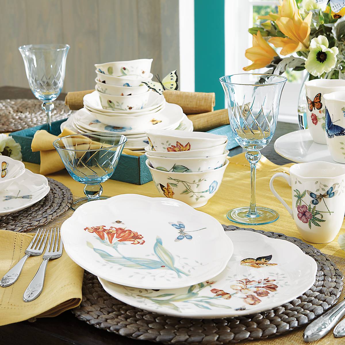 Lenox Westmore Butterfly Meadow 28-Piece Dinnerware Set - Image 16