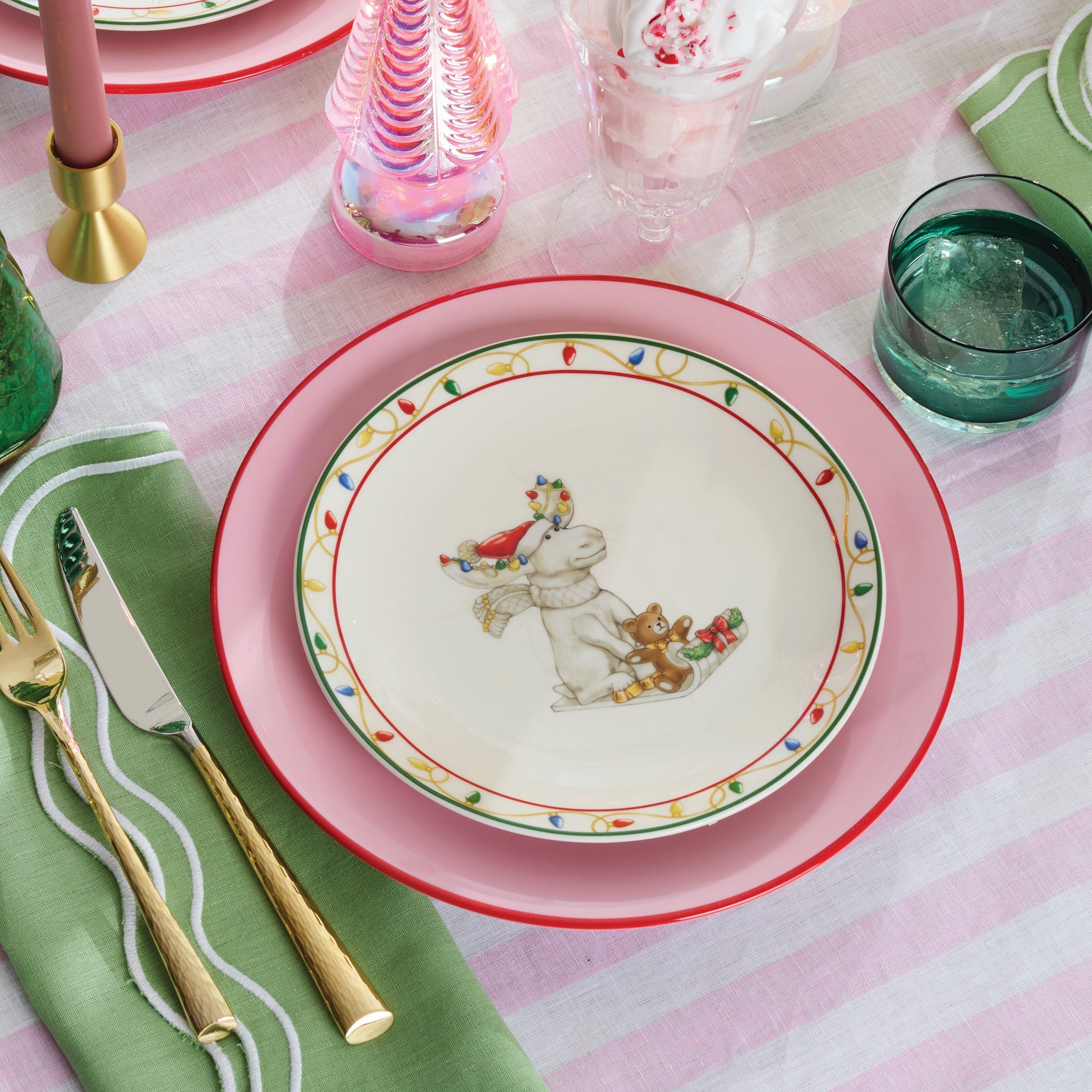 Lenox Westmore Merry Marcel Moose 4-Piece Dessert Plate Set - Image 2