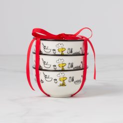 Lenox Westmore Chef Snoopy Mini Bowls, Set of 3