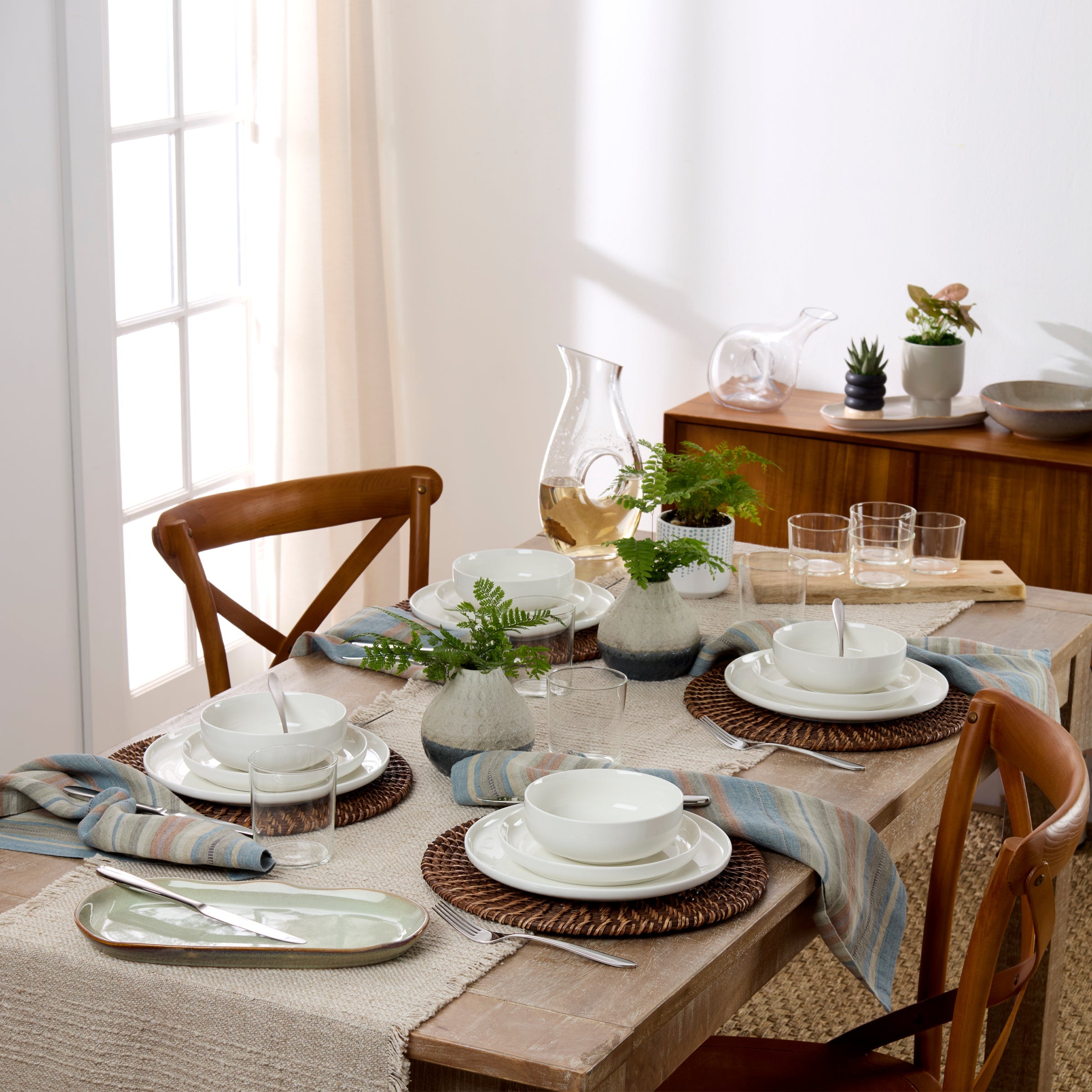 Lenox Westmore 24 Seven White 18-Piece Dinnerware Set - Image 2