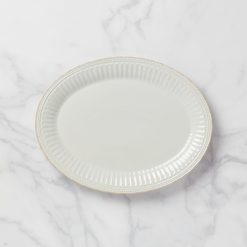 Lenox Westmore French Perle Groove White Platter