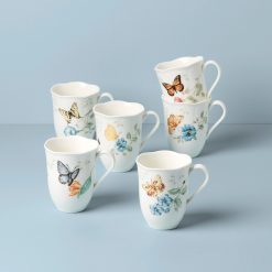 Lenox Westmore Butterfly Meadow Mugs, Set of 6