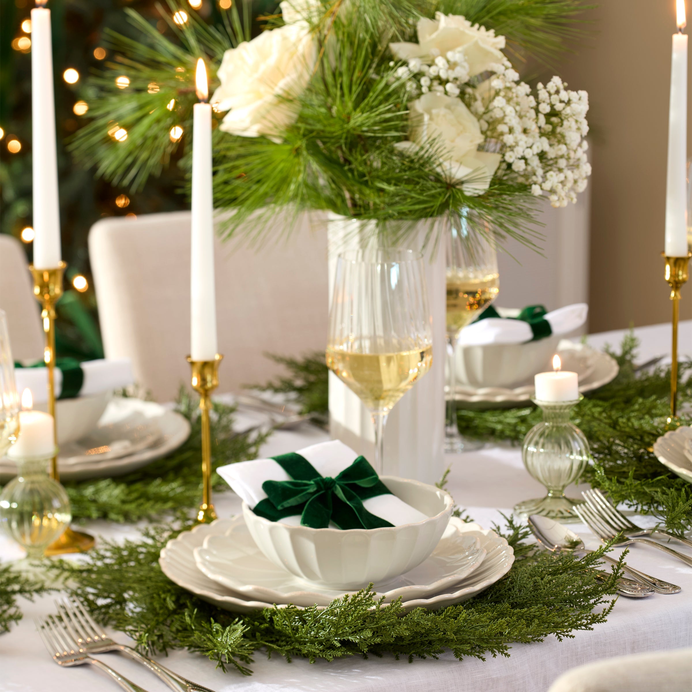 Lenox Westmore French Perle Scallop White 12-Piece Dinnerware Set - Image 8